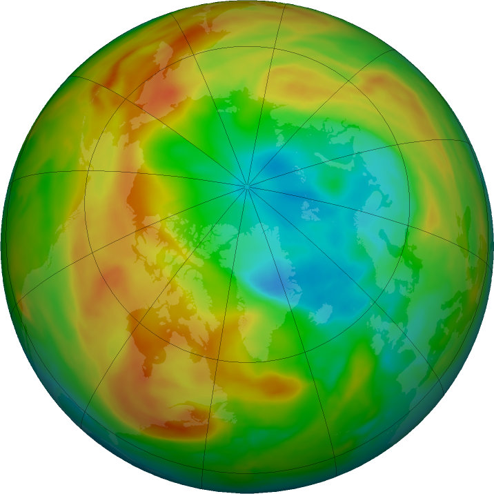 Arctic ozone map for 10 April 2020